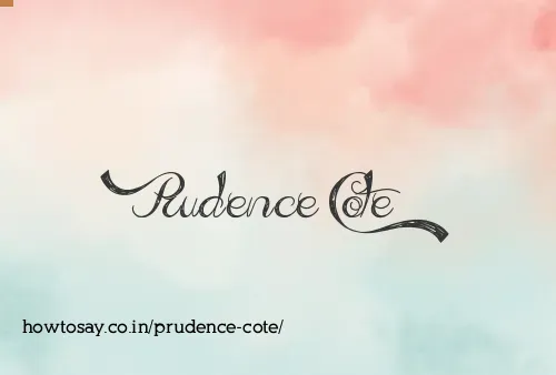 Prudence Cote