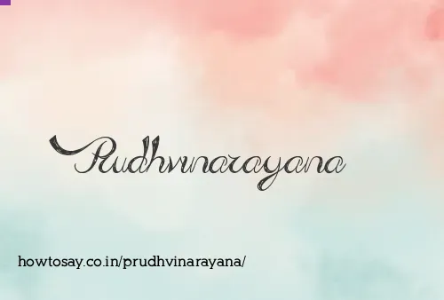 Prudhvinarayana