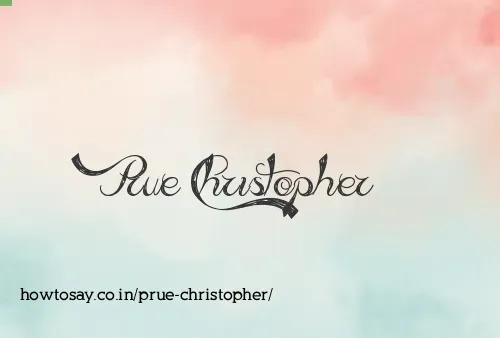 Prue Christopher