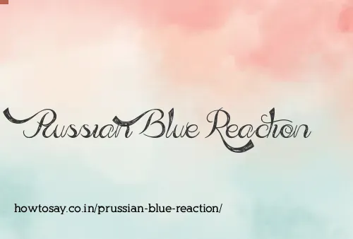 Prussian Blue Reaction