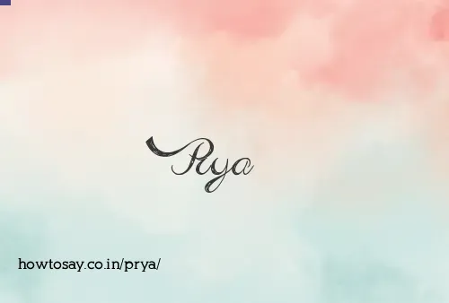 Prya