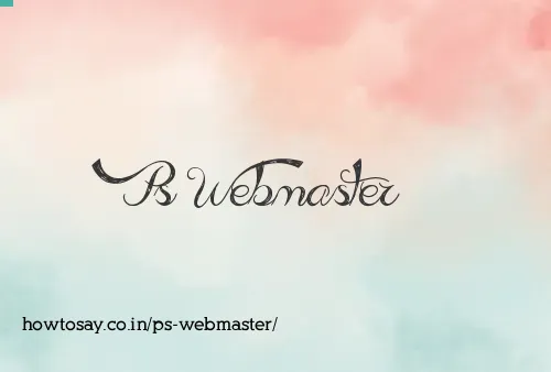 Ps Webmaster