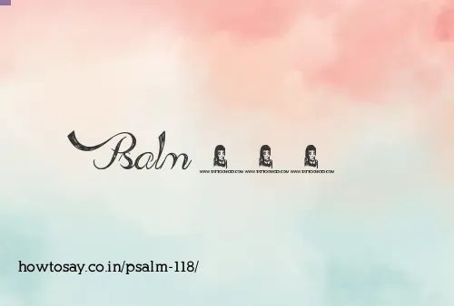 Psalm 118