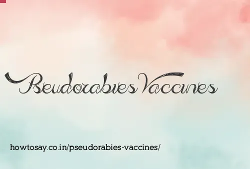 Pseudorabies Vaccines