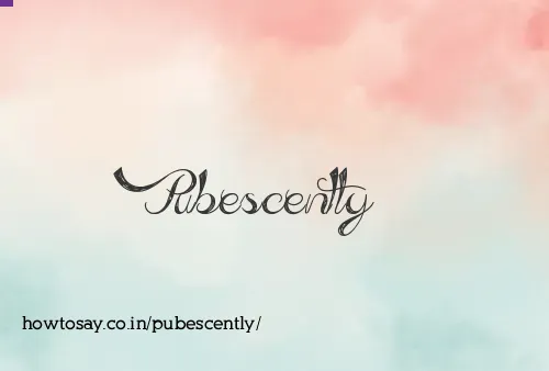 Pubescently