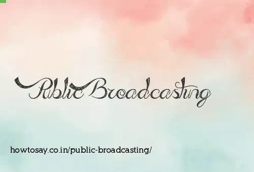 Public Broadcasting