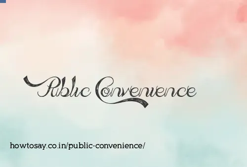 Public Convenience