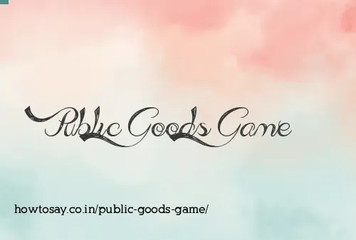 Public Goods Game