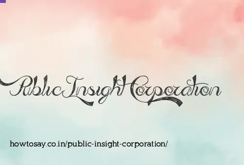 Public Insight Corporation