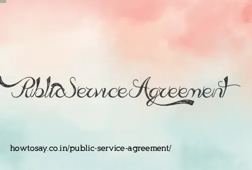 Public Service Agreement
