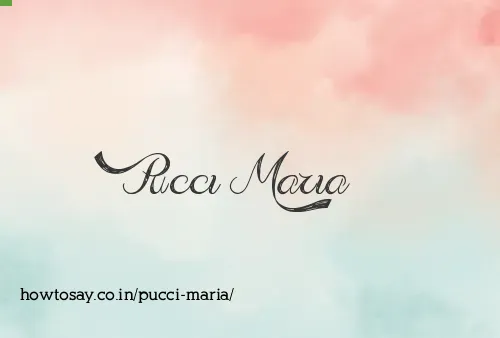Pucci Maria