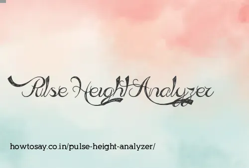 Pulse Height Analyzer