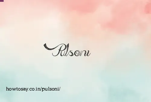 Pulsoni