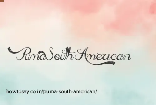 Puma South American