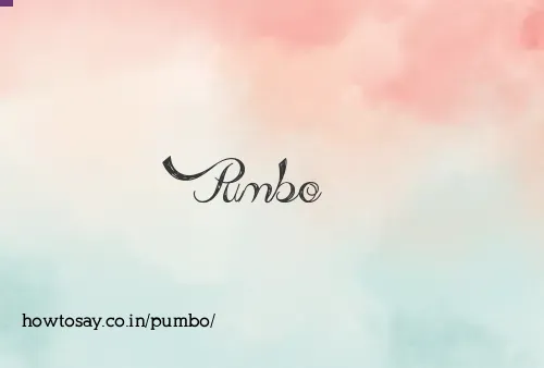 Pumbo