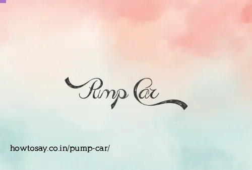 Pump Car