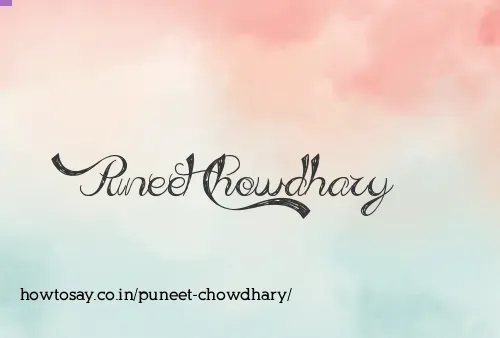 Puneet Chowdhary