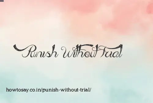 Punish Without Trial