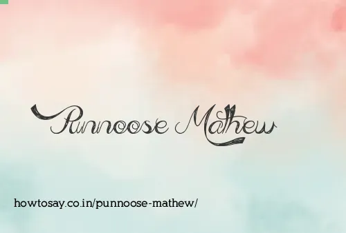 Punnoose Mathew