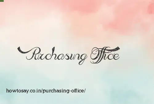 Purchasing Office
