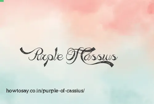 Purple Of Cassius