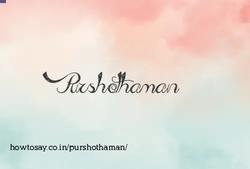 Purshothaman