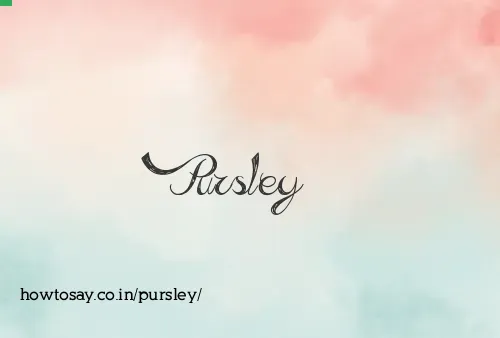 Pursley