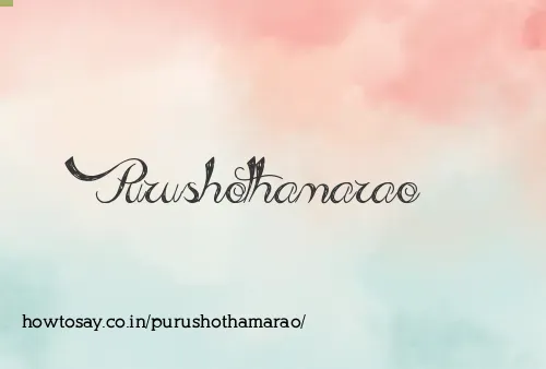 Purushothamarao