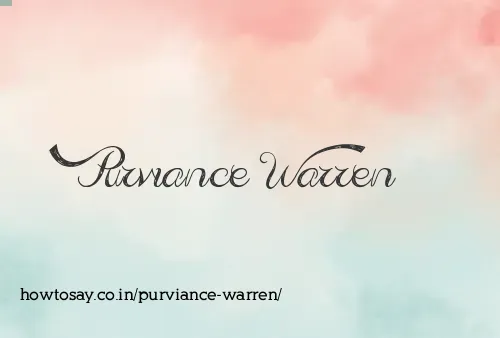 Purviance Warren