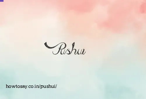 Pushui