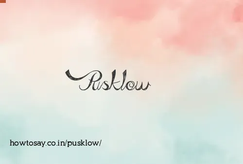 Pusklow