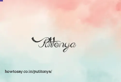Putitonya