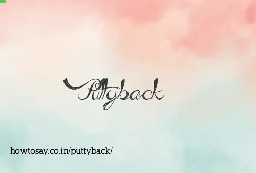 Puttyback