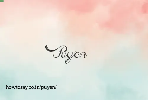 Puyen