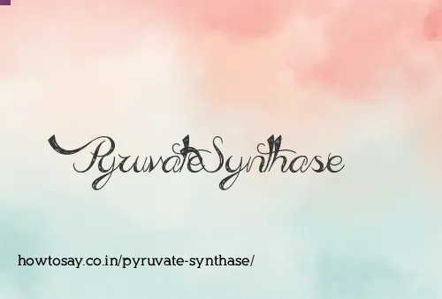 Pyruvate Synthase