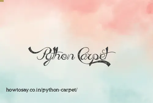 Python Carpet