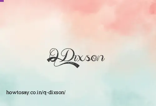 Q Dixson