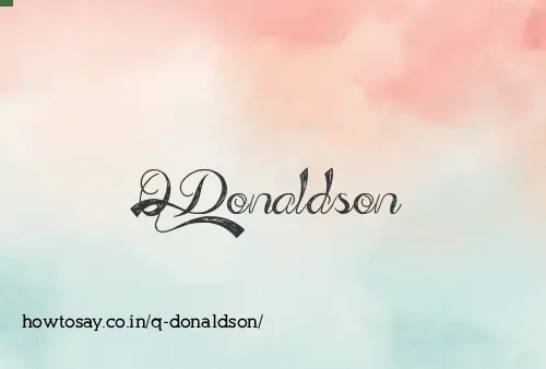 Q Donaldson