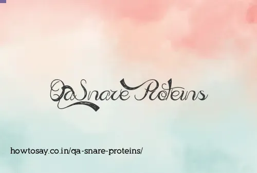 Qa Snare Proteins
