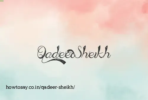 Qadeer Sheikh
