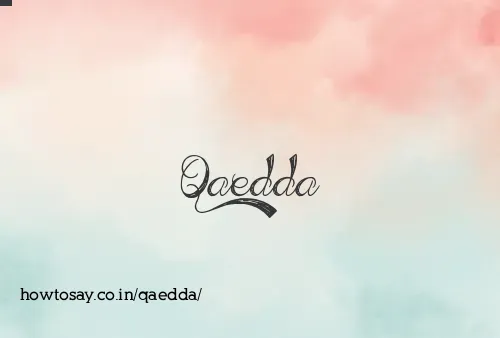 Qaedda
