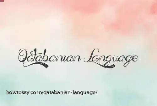 Qatabanian Language