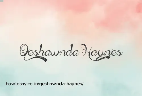 Qeshawnda Haynes