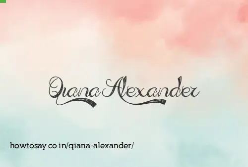 Qiana Alexander