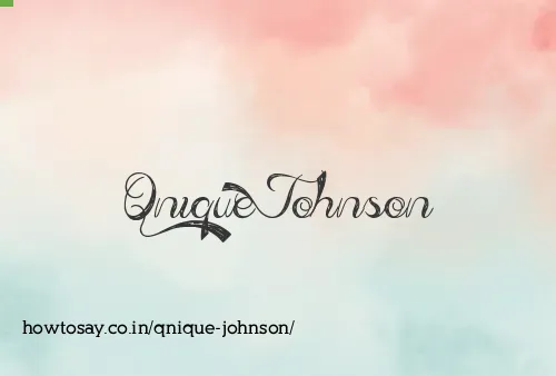 Qnique Johnson