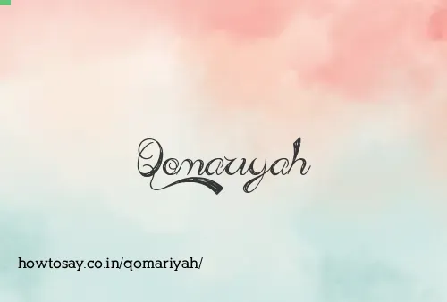 Qomariyah