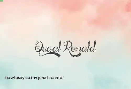 Quaal Ronald