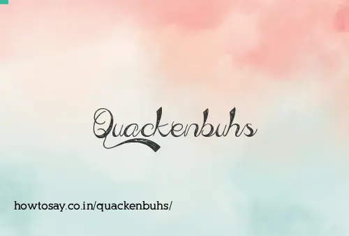 Quackenbuhs