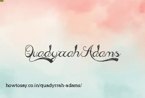 Quadyrrah Adams