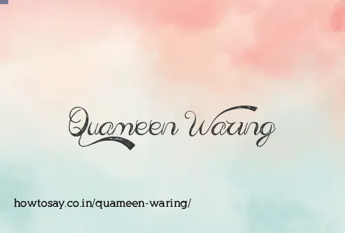 Quameen Waring